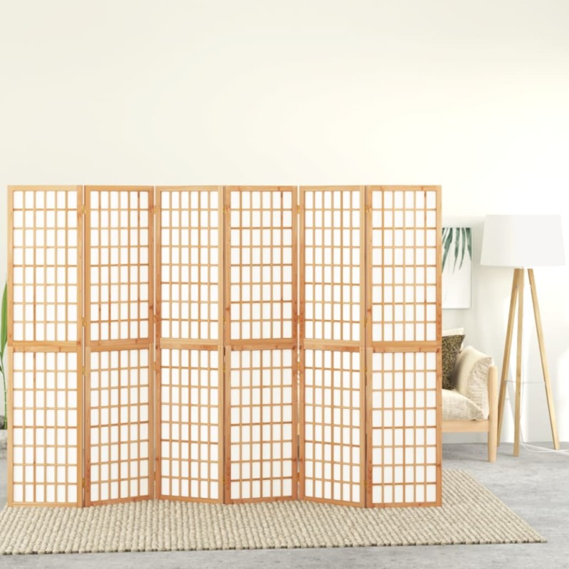 vidaXL Biombo plegable con 6 paneles estilo japonés 240x170 cm vidaXL Biombo plegable con 6 paneles estilo japonés 240x170 cm