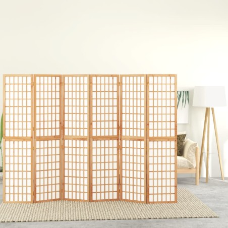 vidaXL Biombo plegable con 6 paneles estilo japonés 240x170 cm