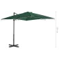vidaXL Sombrilla voladiza con poste de aluminio verde 250x250 cm vidaXL Sombrilla voladiza con poste de aluminio verde 250x250 cm