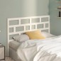vidaXL Cabecero de cama madera maciza de pino blanco 146x4x100 cm vidaXL Cabecero de cama madera maciza de pino blanco 146x4x100 cm