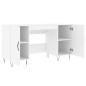 vidaXL Escritorio madera de ingeniería blanco 140x50x75 cm vidaXL Escritorio madera de ingeniería blanco 140x50x75 cm