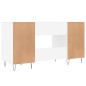 vidaXL Escritorio madera de ingeniería blanco 140x50x75 cm vidaXL Escritorio madera de ingeniería blanco 140x50x75 cm