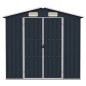 vidaXL Cobertizo de jardín acero galvanizado antracita 205x129x183 cm vidaXL Cobertizo de jardín acero galvanizado antracita 205x129x183 cm