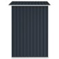 vidaXL Cobertizo de jardín acero galvanizado antracita 205x129x183 cm vidaXL Cobertizo de jardín acero galvanizado antracita 205x129x183 cm