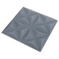 vidaXL Paneles de pared 3D 24 unidades 50x50 cm gris origami 6 m² vidaXL Paneles de pared 3D 24 unidades 50x50 cm gris origami 6 m²