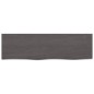 vidaXL Estante pared madera roble tratada marrón oscuro 100x30x(2-6)cm vidaXL Estante pared madera roble tratada marrón oscuro 100x30x(2-6)cm