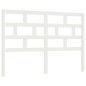 vidaXL Cabecero de cama madera maciza de pino blanco 146x4x100 cm vidaXL Cabecero de cama madera maciza de pino blanco 146x4x100 cm