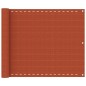 vidaXL Toldo para balcón HDPE naranja 75x500 cm vidaXL Toldo para balcón HDPE naranja 75x500 cm
