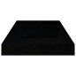 vidaXL Estante flotante de pared 2 uds MDF negro brillo 50x23x3,8 cm vidaXL Estante flotante de pared 2 uds MDF negro brillo 50x23x3,8 cm