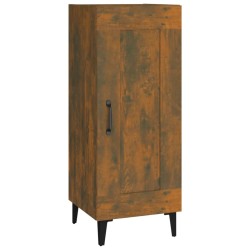 vidaXL Aparador madera de ingeniería roble ahumado 34,5x34x90 cm