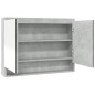 vidaXL Armario de baño con espejo MDF gris hormigón 80x15x60 cm vidaXL Armario de baño con espejo MDF gris hormigón 80x15x60 cm