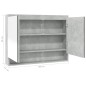 vidaXL Armario de baño con espejo MDF gris hormigón 80x15x60 cm vidaXL Armario de baño con espejo MDF gris hormigón 80x15x60 cm