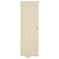 vidaXL Armario de plástico diseño madera blanco angora 40x43x164 cm vidaXL Armario de plástico diseño madera blanco angora 40x43x164 cm