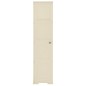 vidaXL Armario de plástico diseño madera blanco angora 40x43x164 cm vidaXL Armario de plástico diseño madera blanco angora 40x43x164 cm