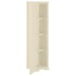 vidaXL Armario de plástico diseño madera blanco angora 40x43x164 cm vidaXL Armario de plástico diseño madera blanco angora 40x43x164 cm