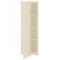 vidaXL Armario de plástico diseño madera blanco angora 40x43x164 cm vidaXL Armario de plástico diseño madera blanco angora 40x43x164 cm