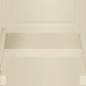vidaXL Armario de plástico diseño madera blanco angora 40x43x164 cm vidaXL Armario de plástico diseño madera blanco angora 40x43x164 cm