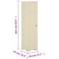 vidaXL Armario de plástico diseño madera blanco angora 40x43x164 cm vidaXL Armario de plástico diseño madera blanco angora 40x43x164 cm