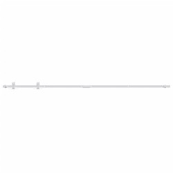 vidaXL Kit mini puerta corredera armario acero carbono blanco 200 cm