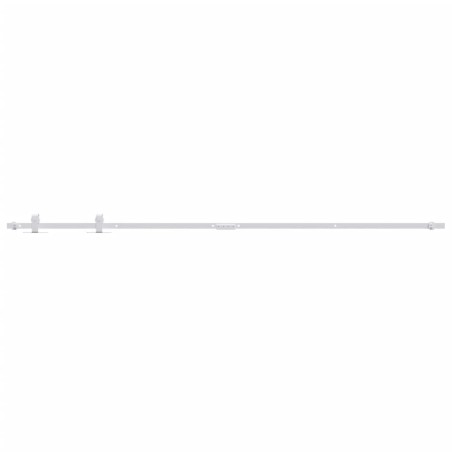 vidaXL Kit mini puerta corredera armario acero carbono blanco 200 cm