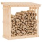 vidaXL Leñero de madera maciza de pino 108x64,5x109 cm
