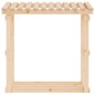 vidaXL Leñero de madera maciza de pino 108x64,5x109 cm