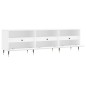 vidaXL Mueble de TV madera contrachapada blanco 150x30x44,5 cm