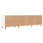 vidaXL Mueble de TV madera contrachapada blanco 150x30x44,5 cm