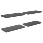 vidaXL Estantes flotante de pared 4 uds MDF gris brillo 60x23,5x3,8 cm vidaXL Estantes flotante de pared 4 uds MDF gris brillo 60x23,5x3,8 cm