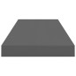 vidaXL Estantes flotante de pared 4 uds MDF gris brillo 60x23,5x3,8 cm vidaXL Estantes flotante de pared 4 uds MDF gris brillo 60x23,5x3,8 cm