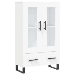 vidaXL Aparador alto madera de ingeniería blanco 69,5x31x115 cm