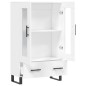 vidaXL Aparador alto madera de ingeniería blanco 69,5x31x115 cm