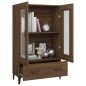 vidaXL Aparador alto de madera contrachapada marrón roble 70x31x115 cm vidaXL Aparador alto de madera contrachapada marrón roble 70x31x115 cm