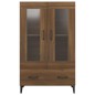 vidaXL Aparador alto de madera contrachapada marrón roble 70x31x115 cm vidaXL Aparador alto de madera contrachapada marrón roble 70x31x115 cm