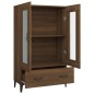 vidaXL Aparador alto de madera contrachapada marrón roble 70x31x115 cm vidaXL Aparador alto de madera contrachapada marrón roble 70x31x115 cm