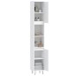 vidaXL Armario de baño madera contrachapada blanco 30x30x190 cm vidaXL Armario de baño madera contrachapada blanco 30x30x190 cm