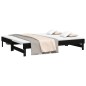 vidaXL Sofá cama extraíble madera maciza de pino negro 2x(80x200) cm vidaXL Sofá cama extraíble madera maciza de pino negro 2x(80x200) cm