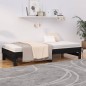 vidaXL Sofá cama extraíble madera maciza de pino negro 2x(80x200) cm vidaXL Sofá cama extraíble madera maciza de pino negro 2x(80x200) cm