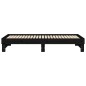 vidaXL Sofá cama extraíble madera maciza de pino negro 2x(80x200) cm vidaXL Sofá cama extraíble madera maciza de pino negro 2x(80x200) cm