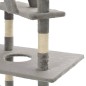 vidaXL Rascador para gatos con poste rascador de sisal 230-260 cm gris vidaXL Rascador para gatos con poste rascador de sisal 230-260 cm gris