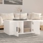 vidaXL Mesa de centro madera contrachapada blanco 80x50x36 cm