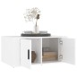 vidaXL Mesa de centro madera contrachapada blanco 80x50x36 cm