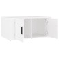 vidaXL Mesa de centro madera contrachapada blanco 80x50x36 cm