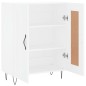 vidaXL Aparador de madera de ingeniería blanco 69,5x34x90 cm vidaXL Aparador de madera de ingeniería blanco 69,5x34x90 cm