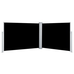 vidaXL Toldo lateral retráctil negro 100x1000 cm
