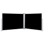 vidaXL Toldo lateral retráctil negro 100x1000 cm vidaXL Toldo lateral retráctil negro 100x1000 cm