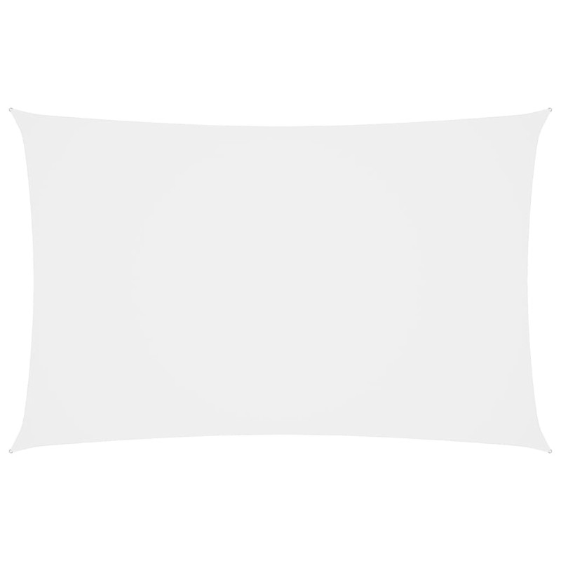 vidaXL Toldo de vela rectangular tela Oxford blanco 4x7 m vidaXL Toldo de vela rectangular tela Oxford blanco 4x7 m