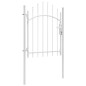 vidaXL Puerta de jardín de acero blanco 1x1,75 m vidaXL Puerta de jardín de acero blanco 1x1,75 m