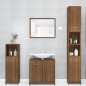 vidaXL Armario de baño madera contrachapada roble marrón 30x30x183,5cm vidaXL Armario de baño madera contrachapada roble marrón 30x30x183,5cm