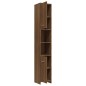 vidaXL Armario de baño madera contrachapada roble marrón 30x30x183,5cm vidaXL Armario de baño madera contrachapada roble marrón 30x30x183,5cm